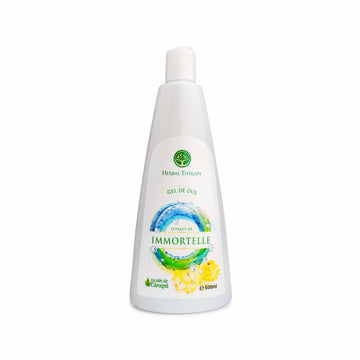 (🎁 Cadou) Gel de Dus Catifelare și Hidratare - Extract de Immortelle și Ulei de Cânepă, 500 ml