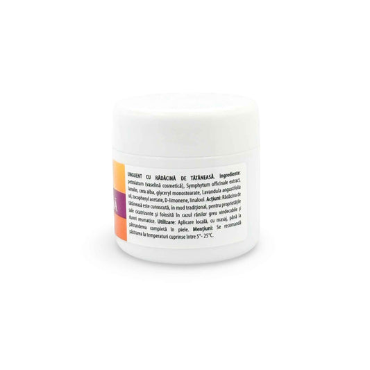 Unguent cosmetic cu extract de tătăneasă – masaj corporal, 50 ml